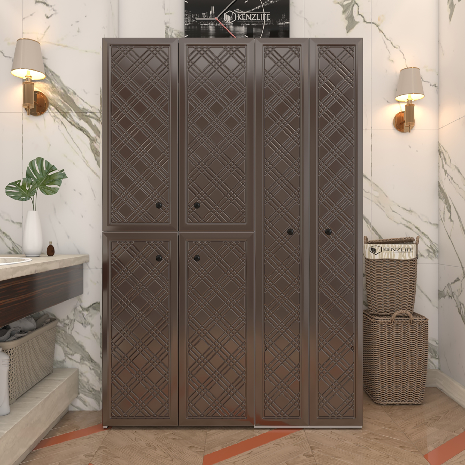 Kenzlife membran çamaşır kurutma makinesi dolabı yaromira khvbyz hasır 180*120*64 mebran kapak suntalam gövde