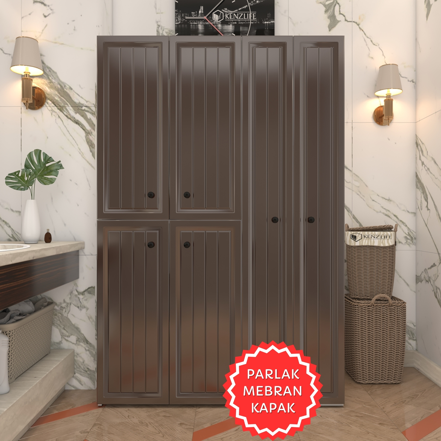 Kenzlife membran çamaşır kurutma makinesi dolabı yaromira khvbyz uzun 180*120*64 mebran kapak suntalam gövde