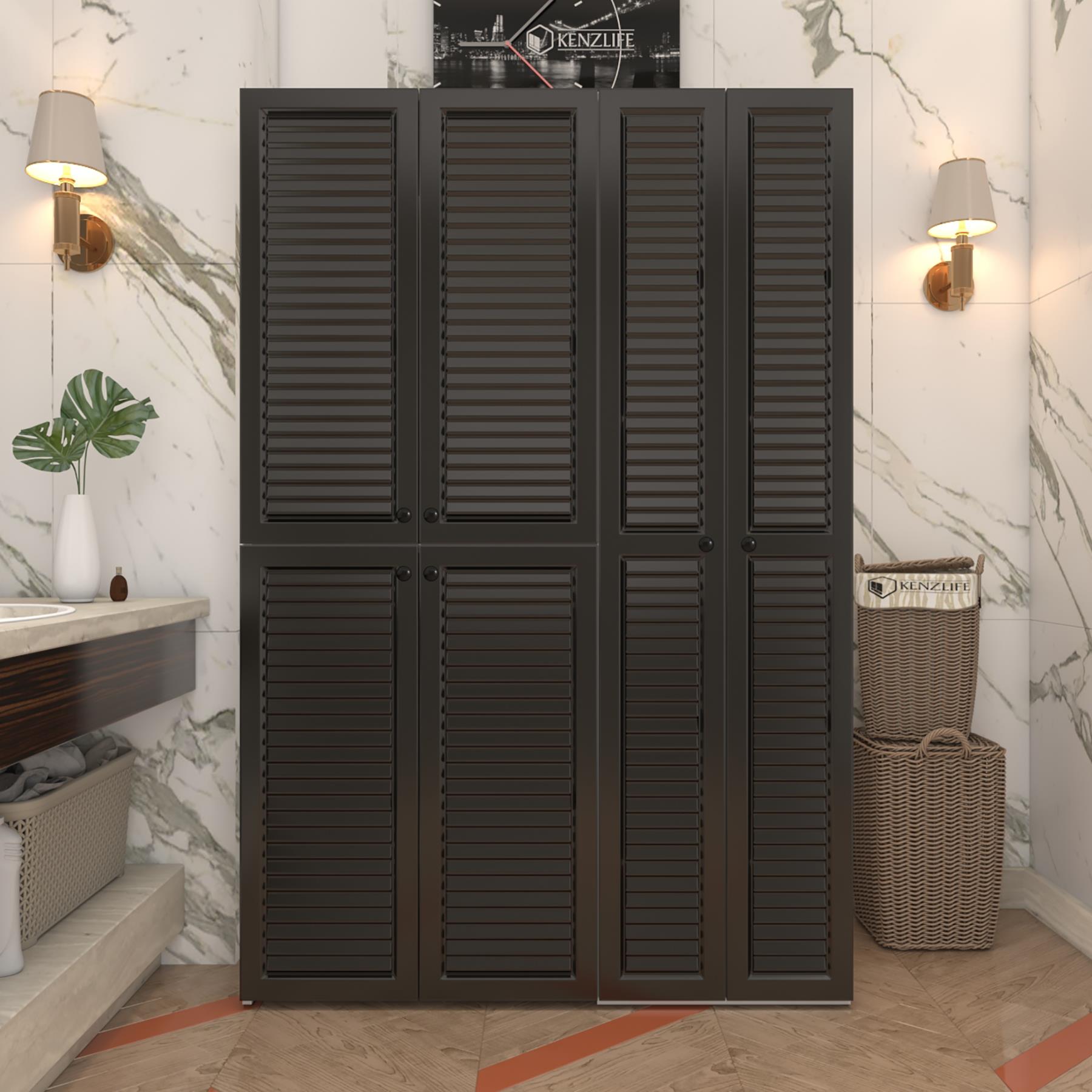 Kenzlife membran çamaşır kurutma makinesi dolabı yaromira syhbyz panjur 180*120*64 mebran kapak MDF gövde