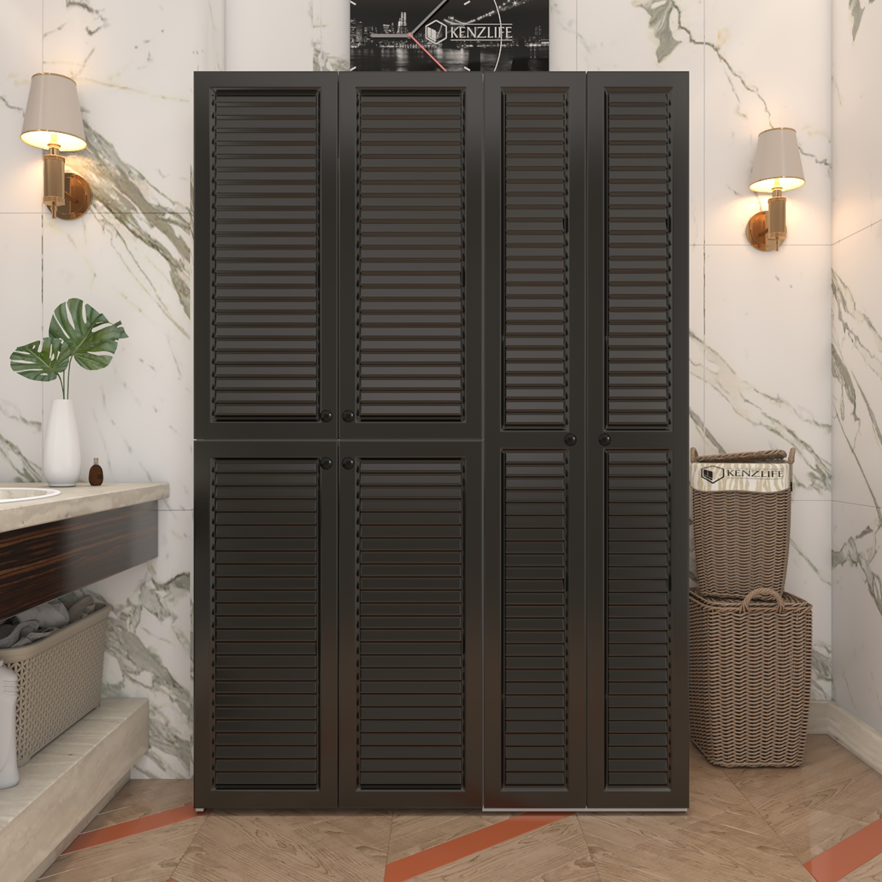 Kenzlife membran çamaşır kurutma makinesi dolabı yaromira syhbyz panjur 180*120*64 mebran kapak suntalam gövde