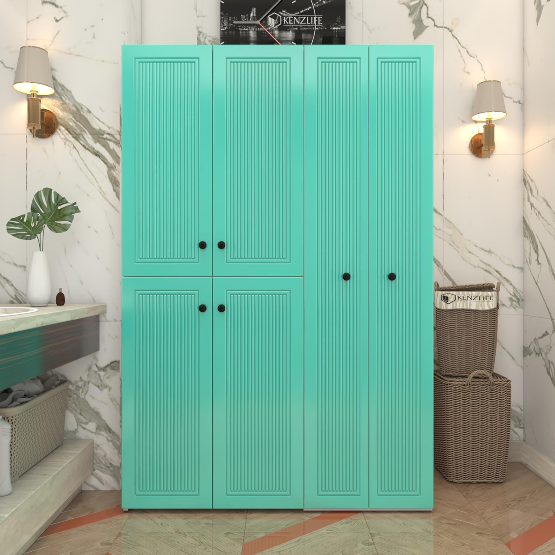 Kenzlife membran çamaşır kurutma makinesi dolabı yaromira trkbyz çubuk 180*120*64 mebran kapak MDF gövde
