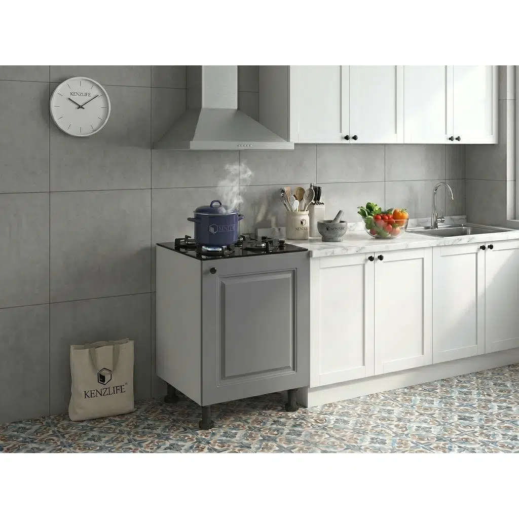 Kenzlife membran ocak dolabı kamuran gribyz çerçeve 85*60*56 mebran kapak MDF gövde arkalıksız
