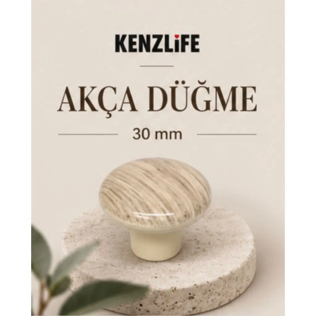Kenzlife mobilya kulpu düğme kulp akça plastik dolap kulbu 01 adet kulp vida dahildir.