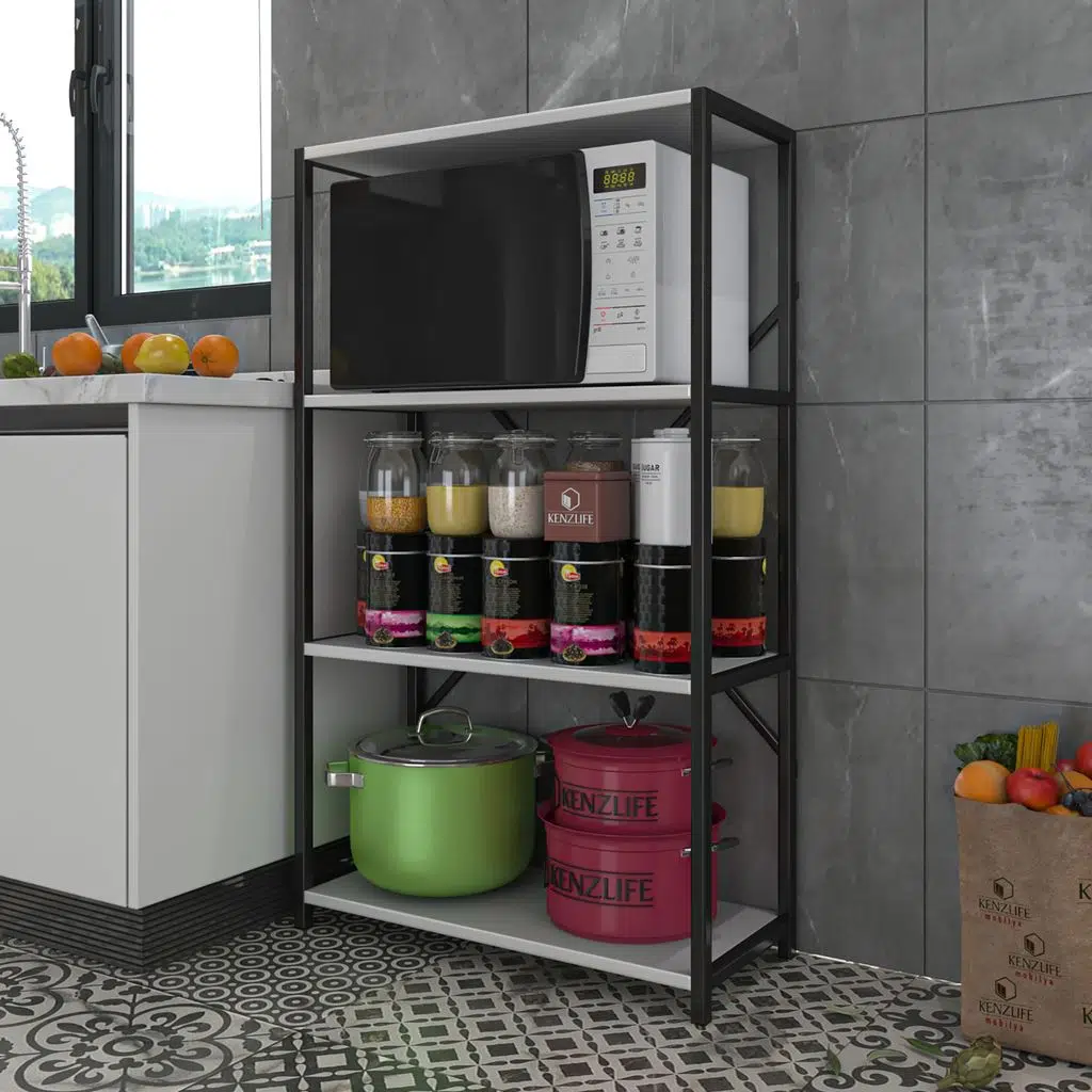 Kenzlife mutfak banyo dolabı adatepe120 byzsyh 120*70*30 4 raflı ofis kiler kitaplık