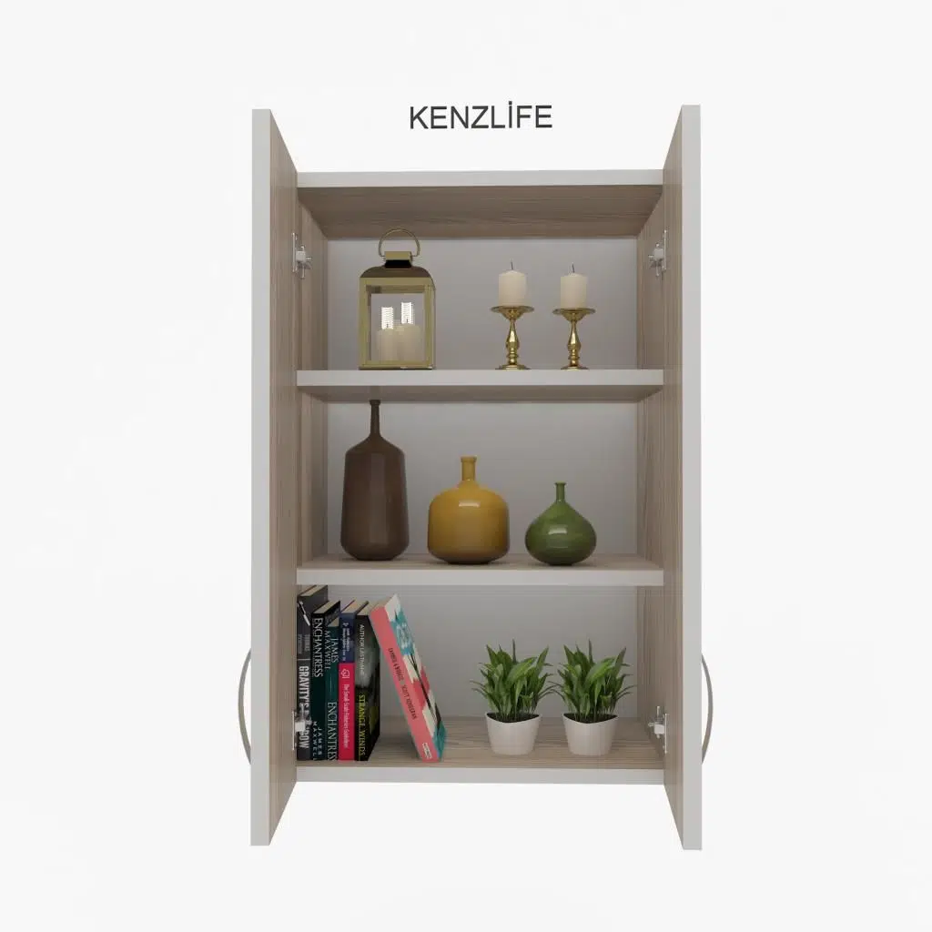 Kenzlife mutfak dolabı idil 060.040.32 crd 2 raflı kapaklı ofis banyo kiler evrak kitaplık
