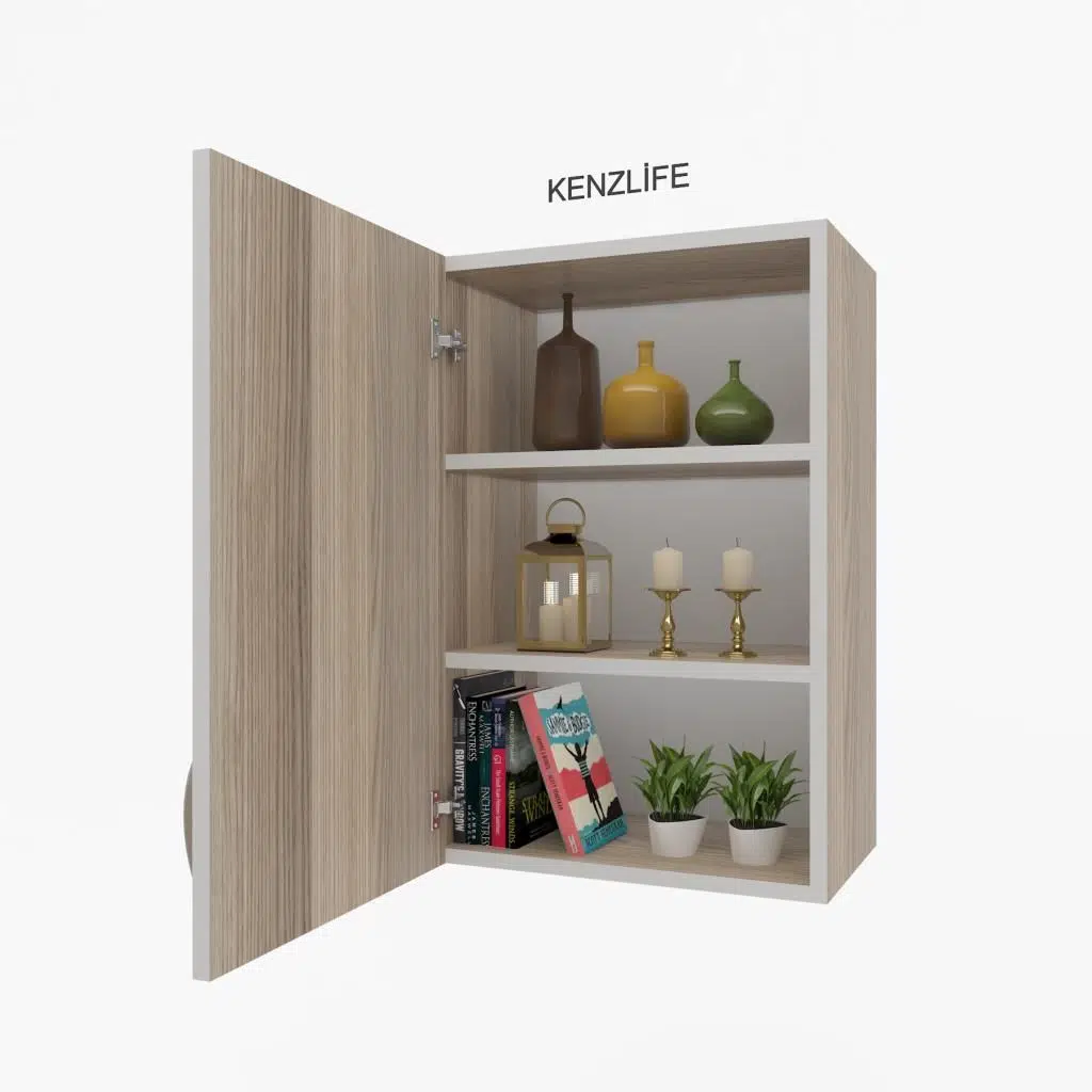 Kenzlife mutfak dolabı irem 060.060.32 crd 2 raflı kapaklı ofis banyo kiler evrak kitaplık