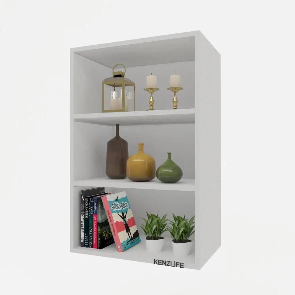 Kenzlife mutfak dolabı ıtır 090.060.30 byz 2 raflı kapaksız ofis banyo kiler evrak kitaplık