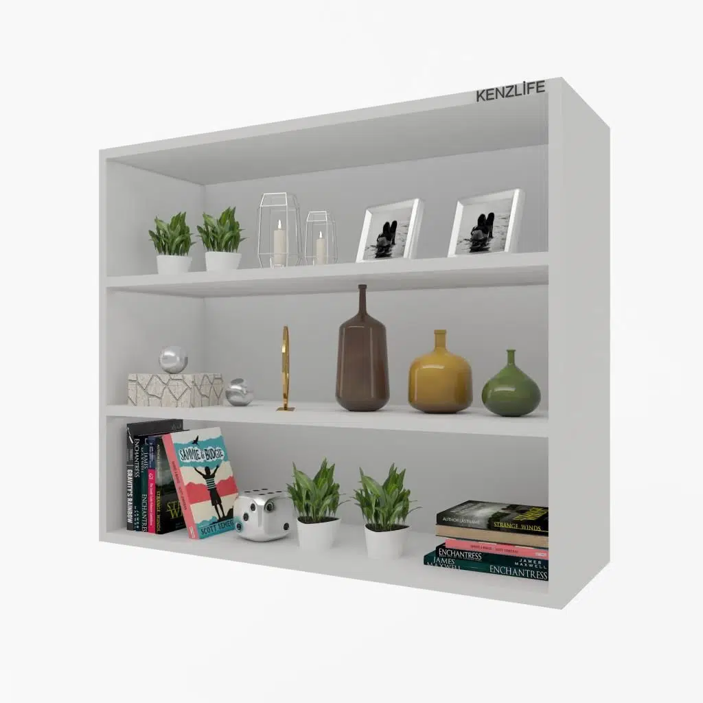 Kenzlife mutfak dolabı ıtır 090.090.30 byz 2 raflı kapaksız ofis banyo kiler evrak kitaplık