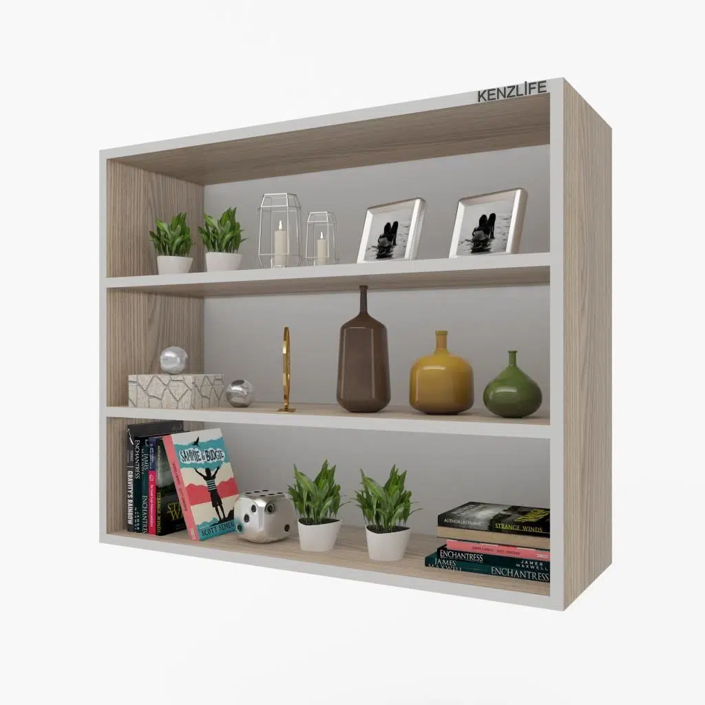Kenzlife mutfak dolabı ıtır 090.090.30 crd 2 raflı kapaksız ofis banyo kiler evrak kitaplık