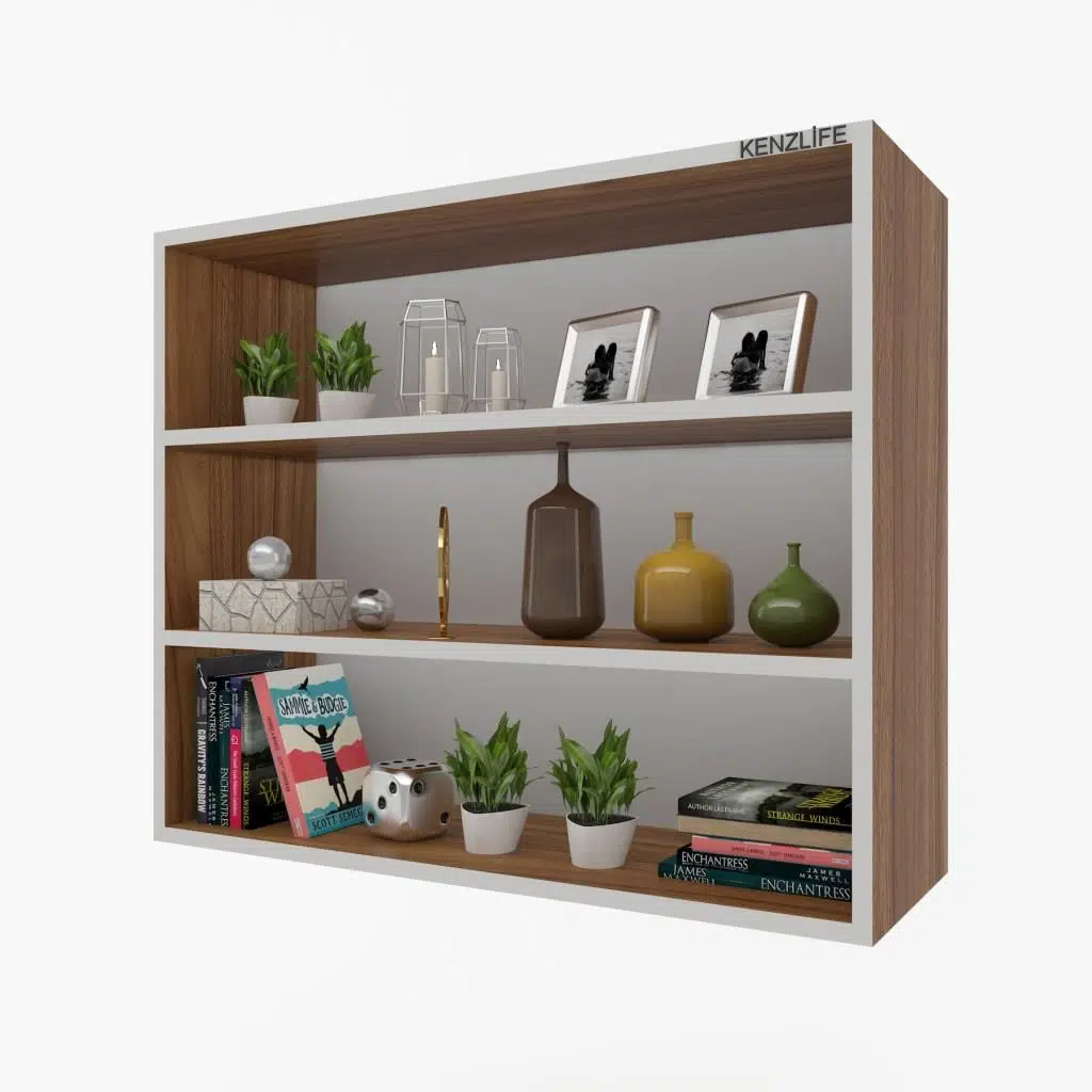 Kenzlife mutfak dolabı ıtır 090.090.30 cvz 2 raflı kapaksız ofis banyo kiler evrak kitaplık