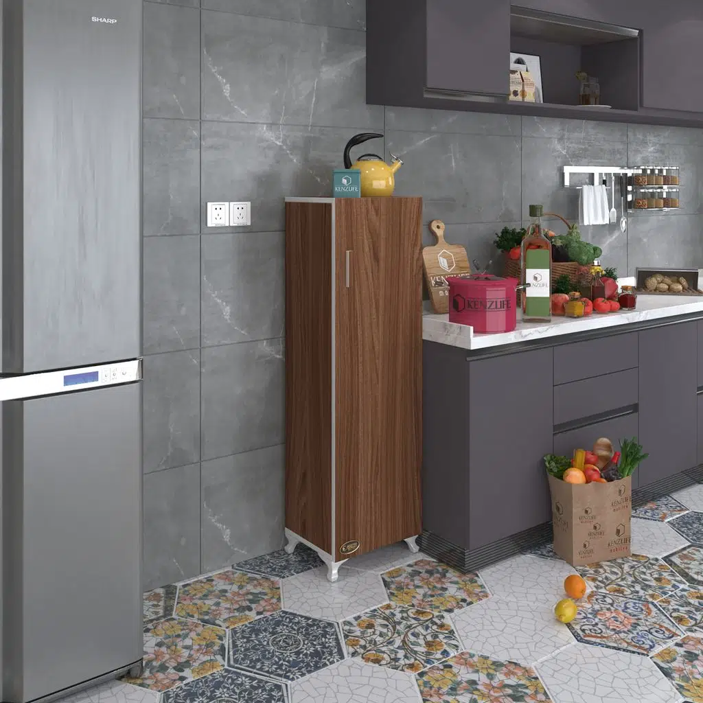 Kenzlife mutfak dolabı mine 128*030*032 cvz kapaklı ayaklı banyo evrak ofis kitaplık ayakkabılık kiler