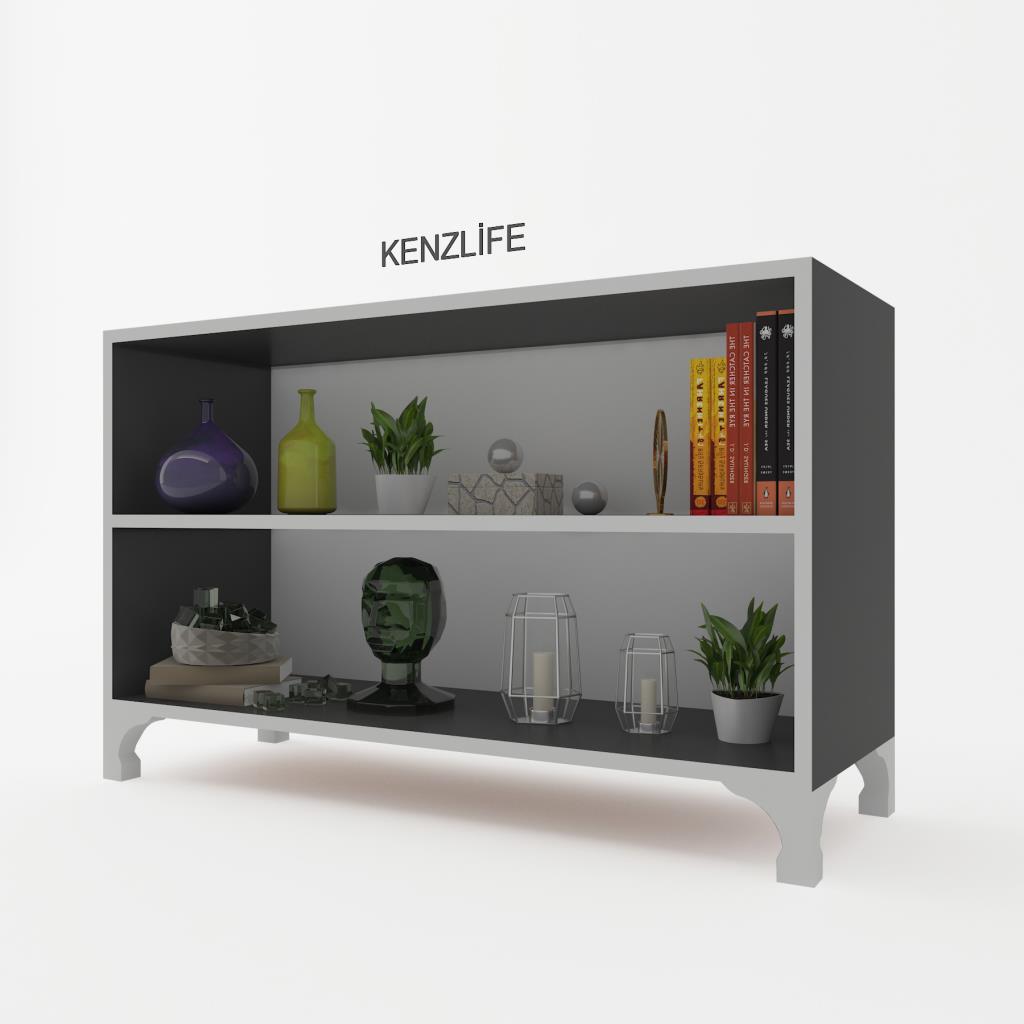 Kenzlife mutfak dolabı pakize 048*070*030 gri ayaklı banyo evrak ofis ayakkabılık kiler