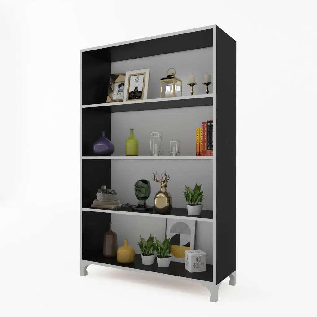 Kenzlife mutfak dolabı pakize 128*090*030 gri ayaklı banyo evrak ofis ayakkabılık kiler