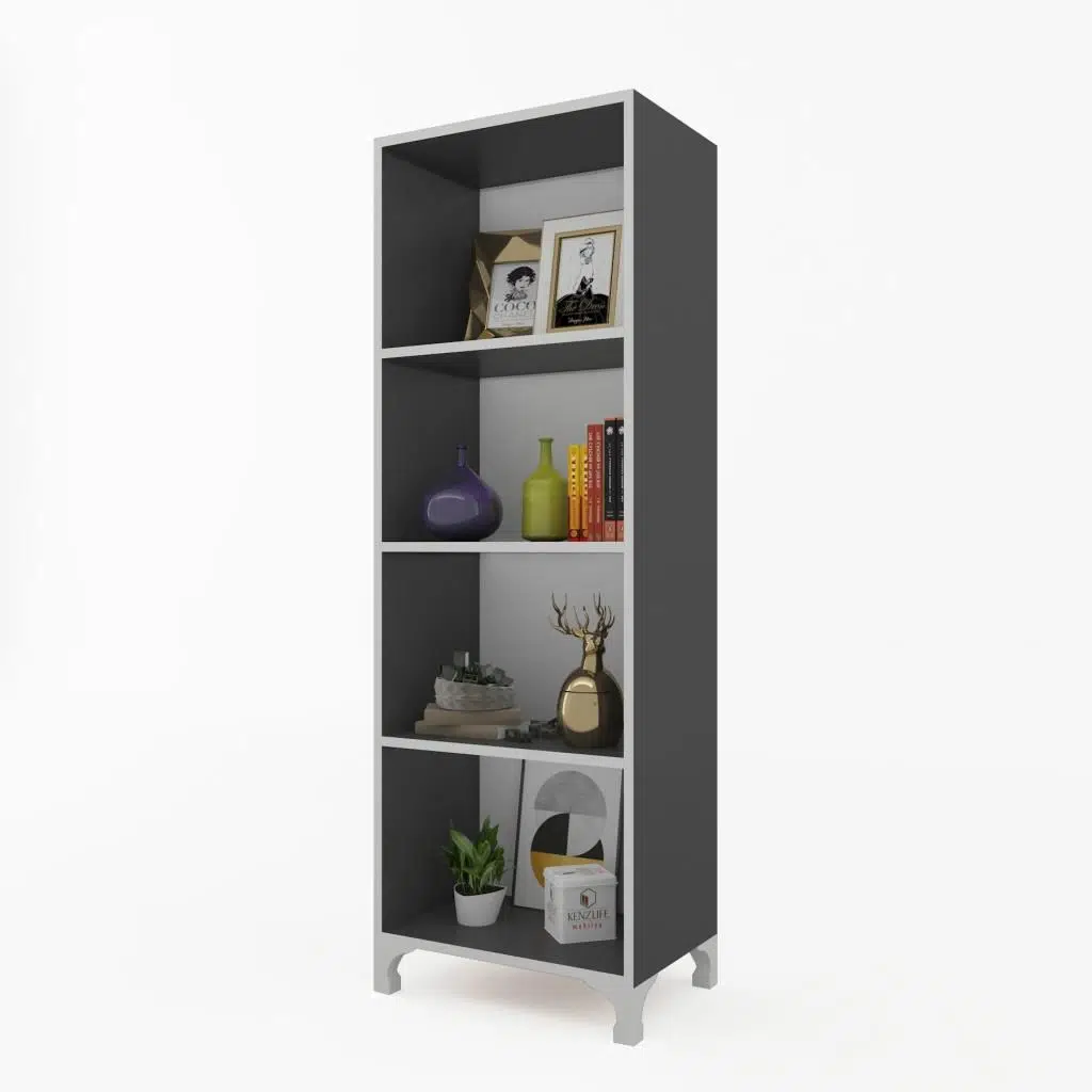 Kenzlife mutfak dolabı pakize 148*050*030 gri ayaklı banyo evrak ofis ayakkabılık kiler