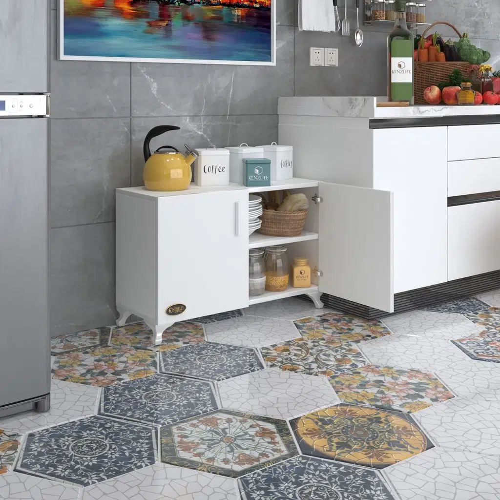 Kenzlife 2 kapılı dolap rabia 048*070*032 byz kapaklı ayaklı banyo mutfak ofis kitaplık ayakkabılık kiler