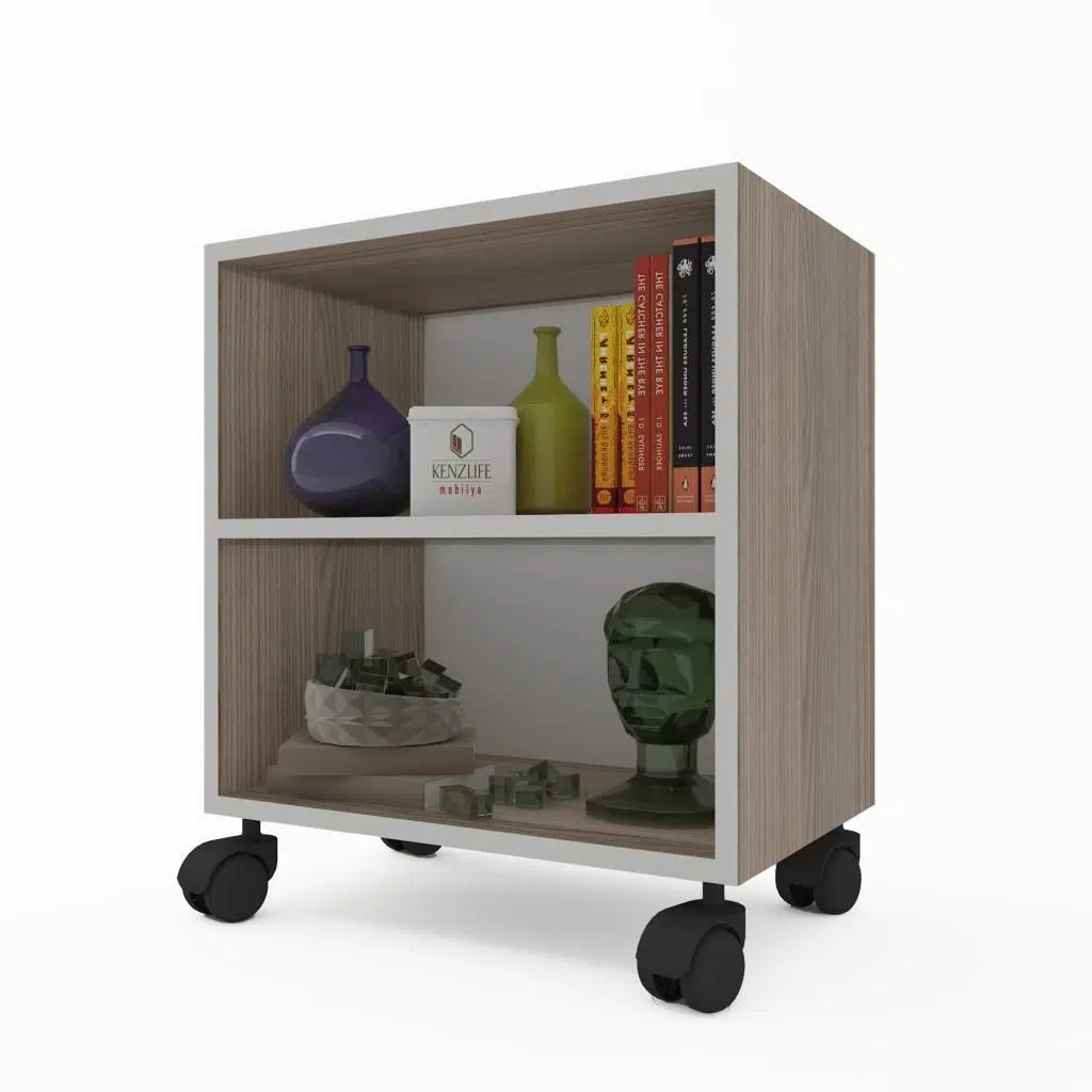 Kenzlife mutfak dolabı raziye 048*030*030 crd tekerlekli banyo evrak ofis ayakkabılık kiler