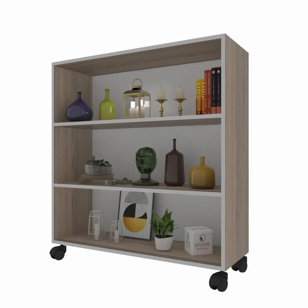 Kenzlife mutfak dolabı raziye 088*070*030 crd tekerlekli banyo evrak ofis ayakkabılık kiler