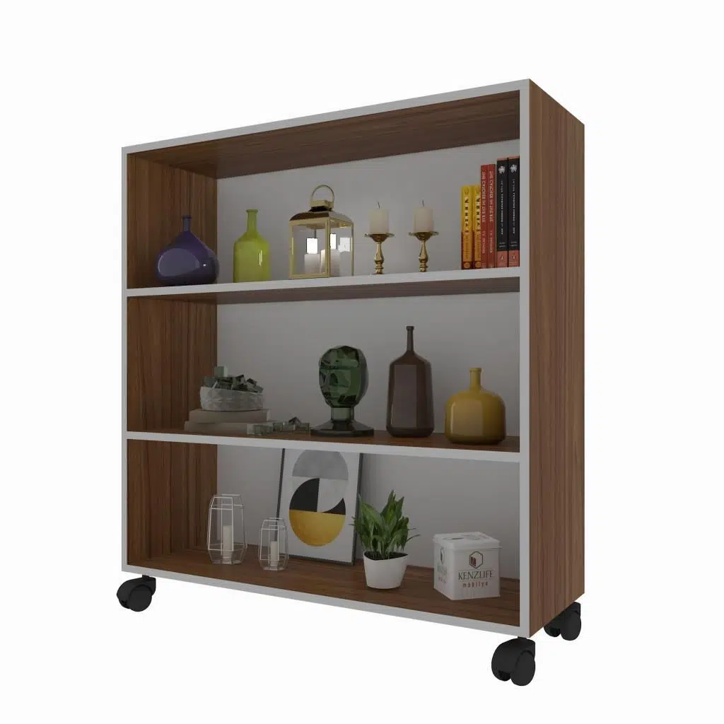 Kenzlife mutfak dolabı raziye 088*070*030 cvz tekerlekli banyo evrak ofis ayakkabılık kiler