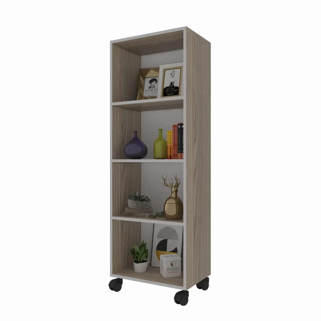 Kenzlife mutfak dolabı raziye 128*050*030 crd tekerlekli banyo evrak ofis ayakkabılık kiler