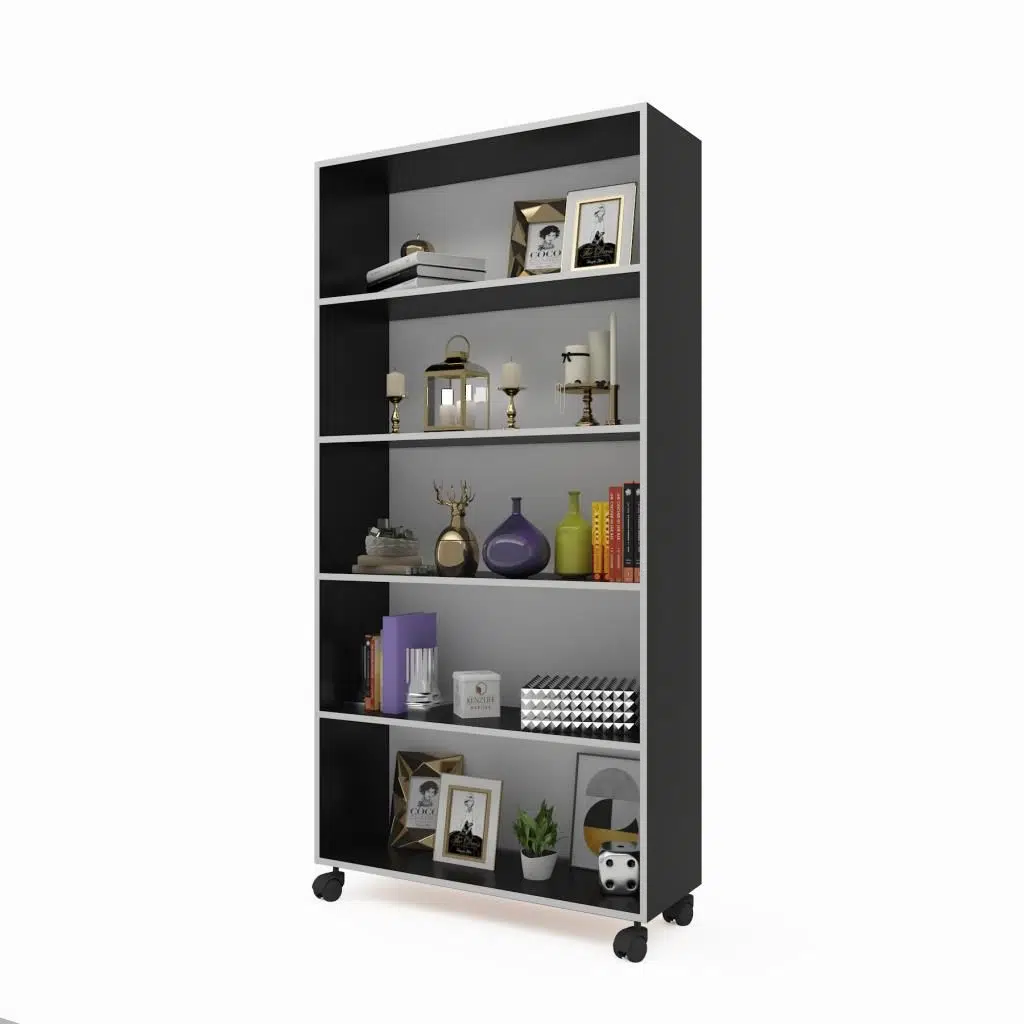 Kenzlife mutfak dolabı raziye 168*090*030 gri tekerlekli banyo evrak ofis ayakkabılık kiler