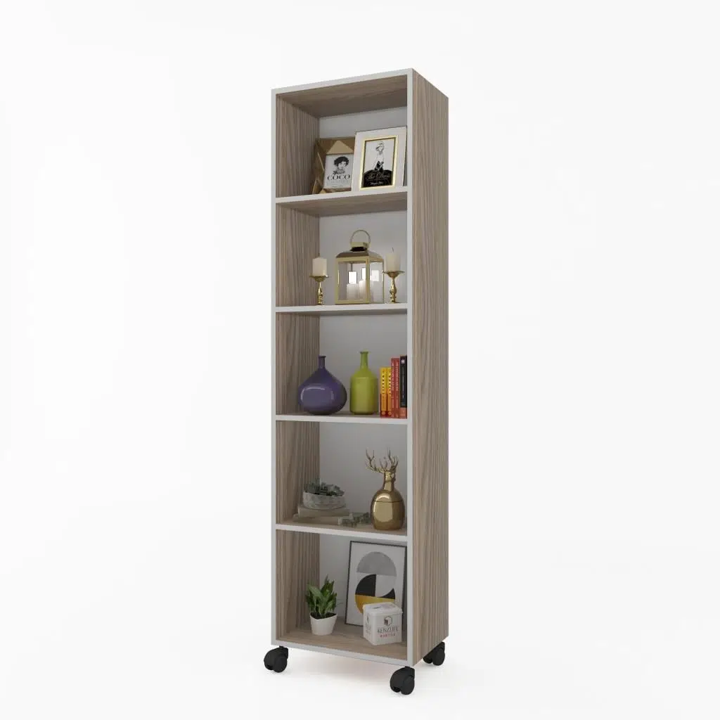 Kenzlife mutfak dolabı raziye 188*030*030 crd tekerlekli banyo evrak ofis ayakkabılık kiler