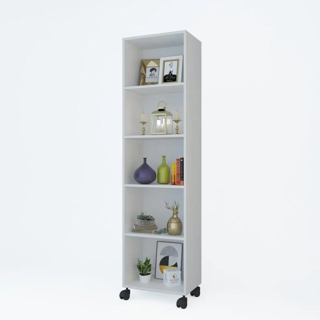 Kenzlife mutfak dolabı raziye 188*050*030 byz tekerlekli banyo evrak ofis ayakkabılık kiler