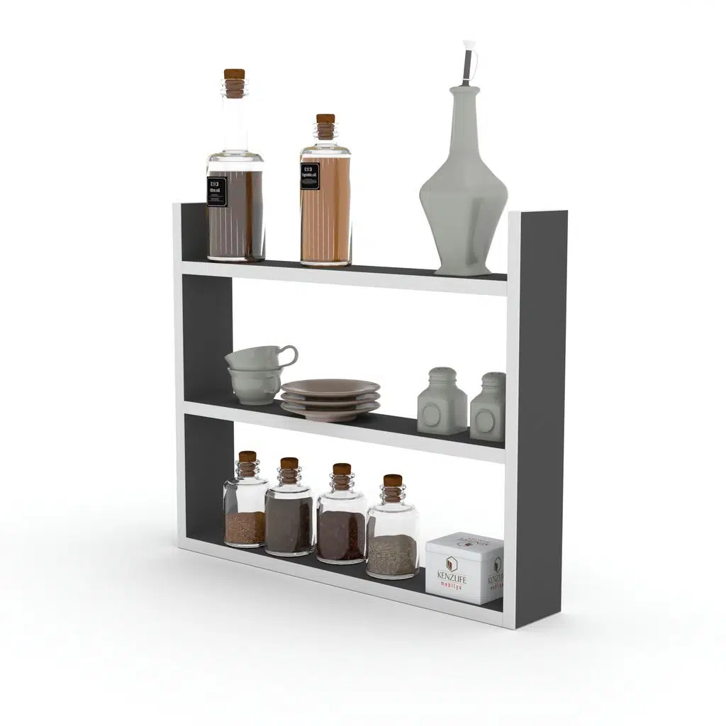 Kenzlife mutfak rafı abidin gri 060*050*10 tezgah
