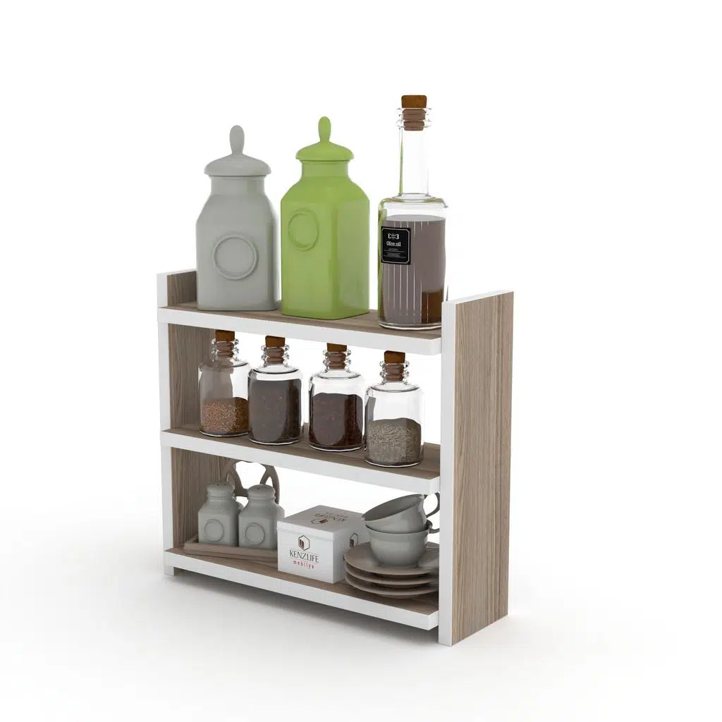 Kenzlife mutfak rafı apti crd 040*040*15 duvar tezgah