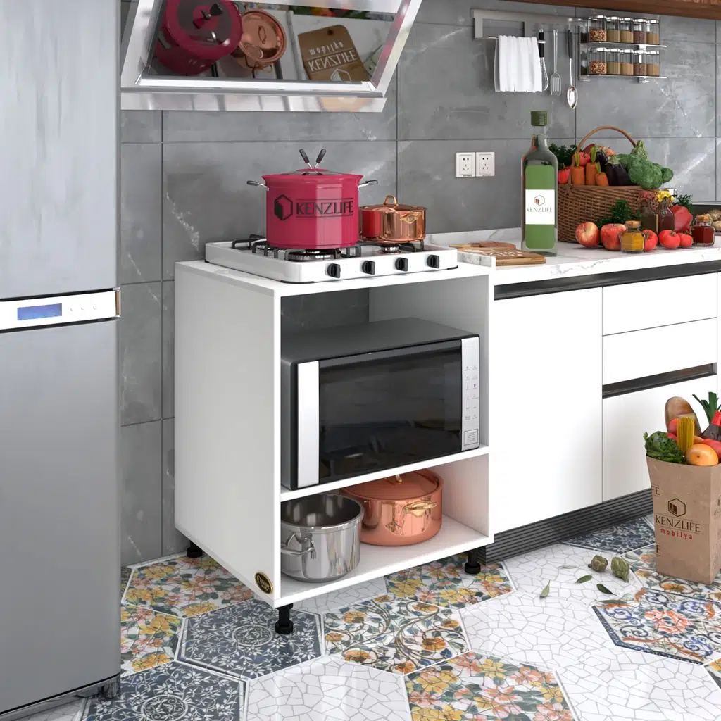 Kenzlife ocak dolabı nermin byz 85*70*60 XLARGE hazır mutfak klasik setüstü ocak için sabit tabla