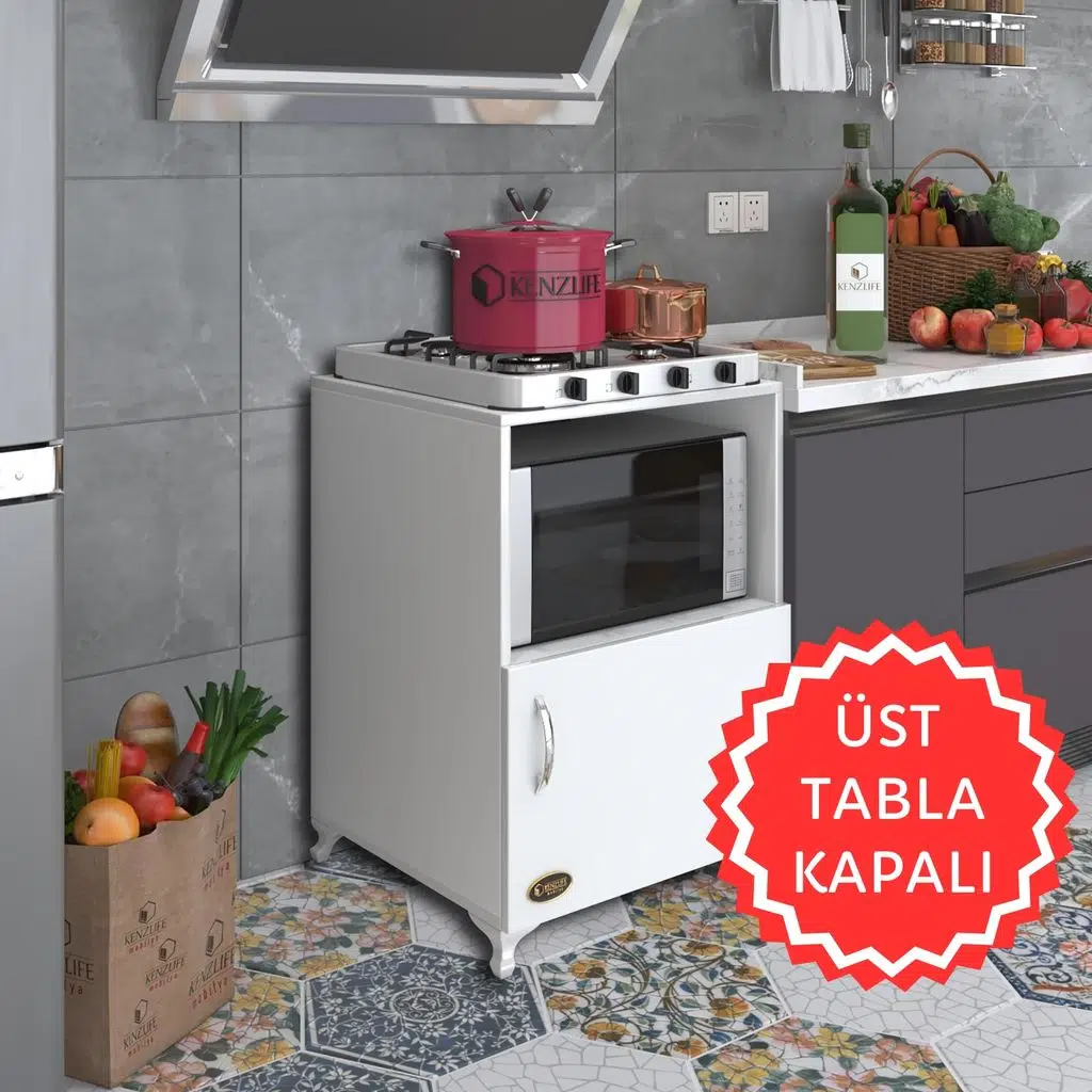 Kenzlife ocak dolabı revbahar byz 85*60*56 hazır mutfak klasik set üstü ocak için arkalıksız