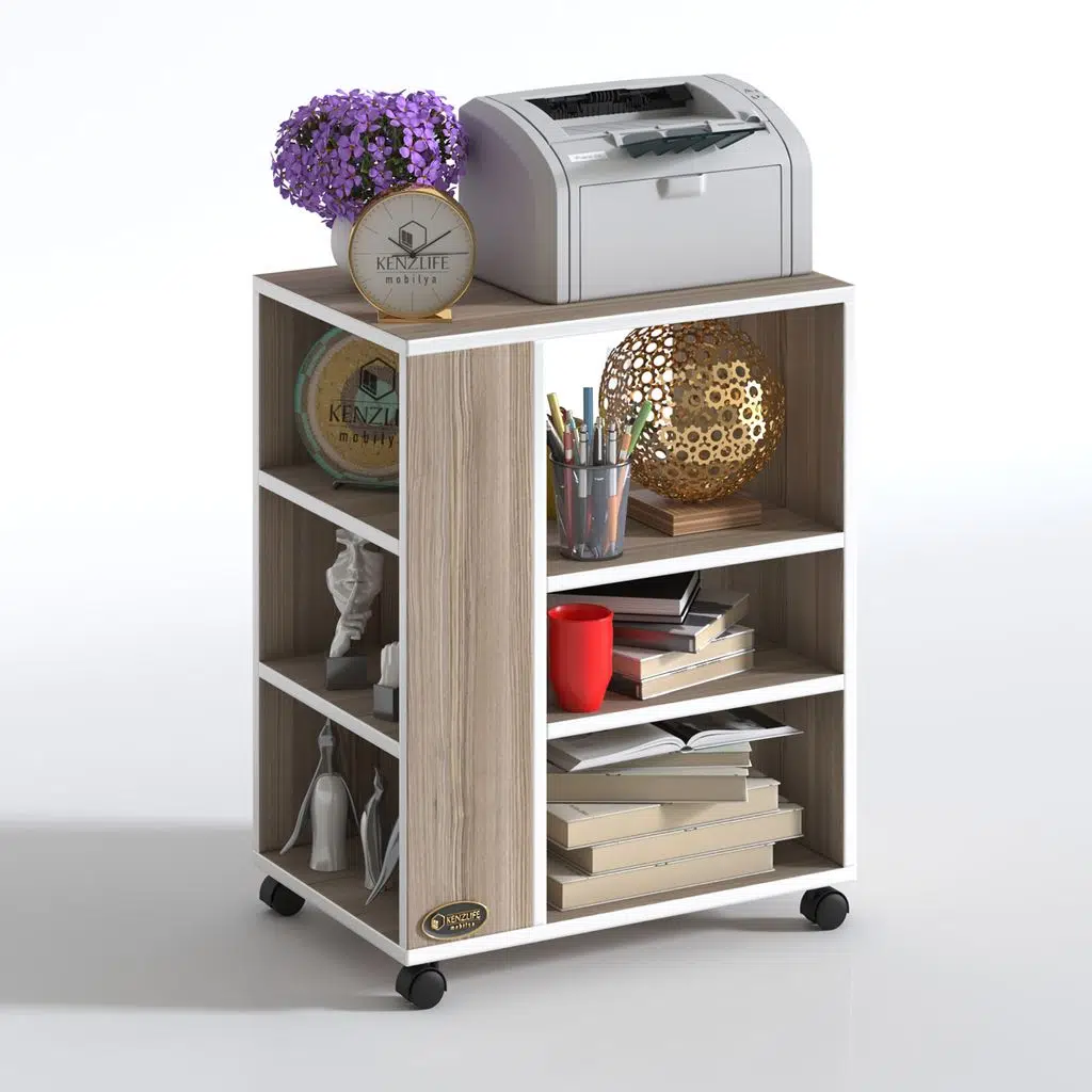 Kenzlife ofis yazıcı masası berubetto076 crd 076*060*40 tekerlekli sekreter