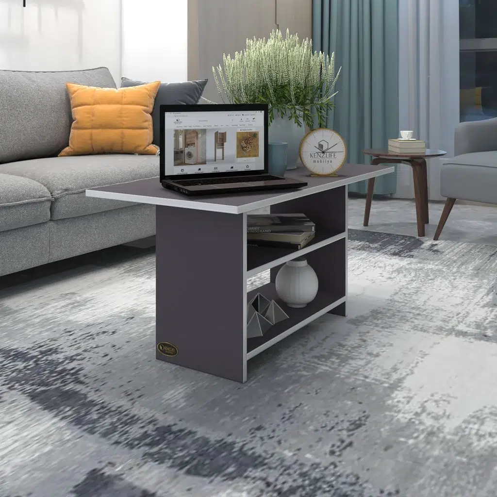 Kenzlife orta salon sehpası boston gri 075*070*50 yemek masası