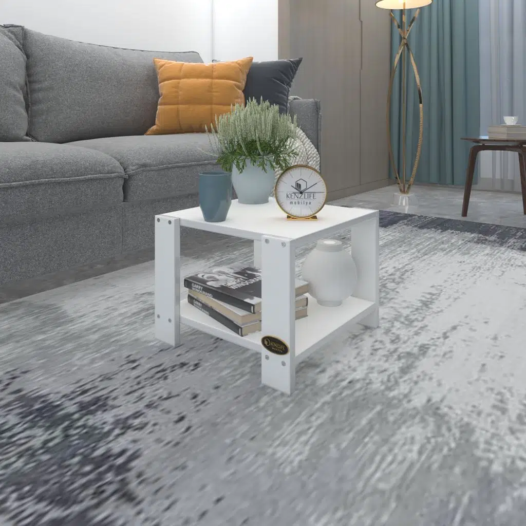 Kenzlife orta salon sehpası cakarta byz 39*39*39 yemek sofra bilgisayar (m)