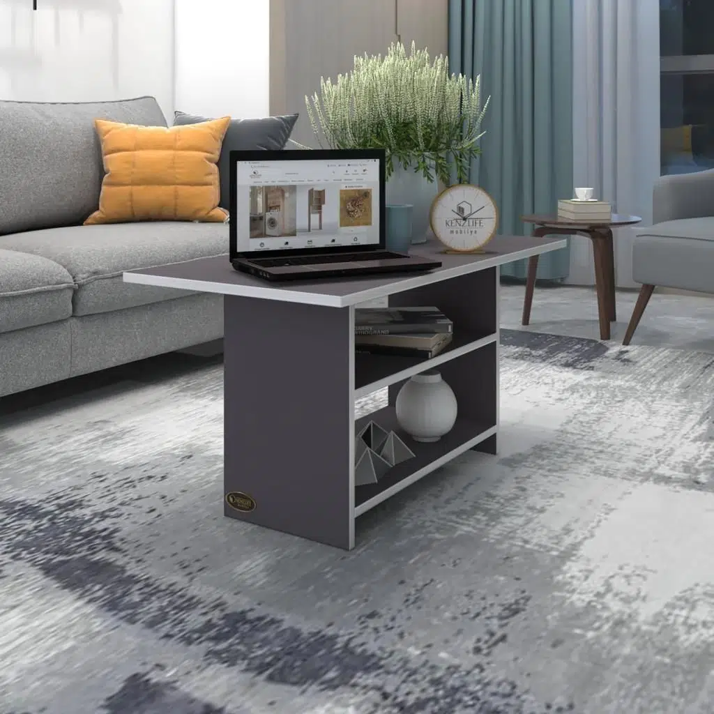 Kenzlife orta salon sehpası dallas gri 060*090*50 yemek masası
