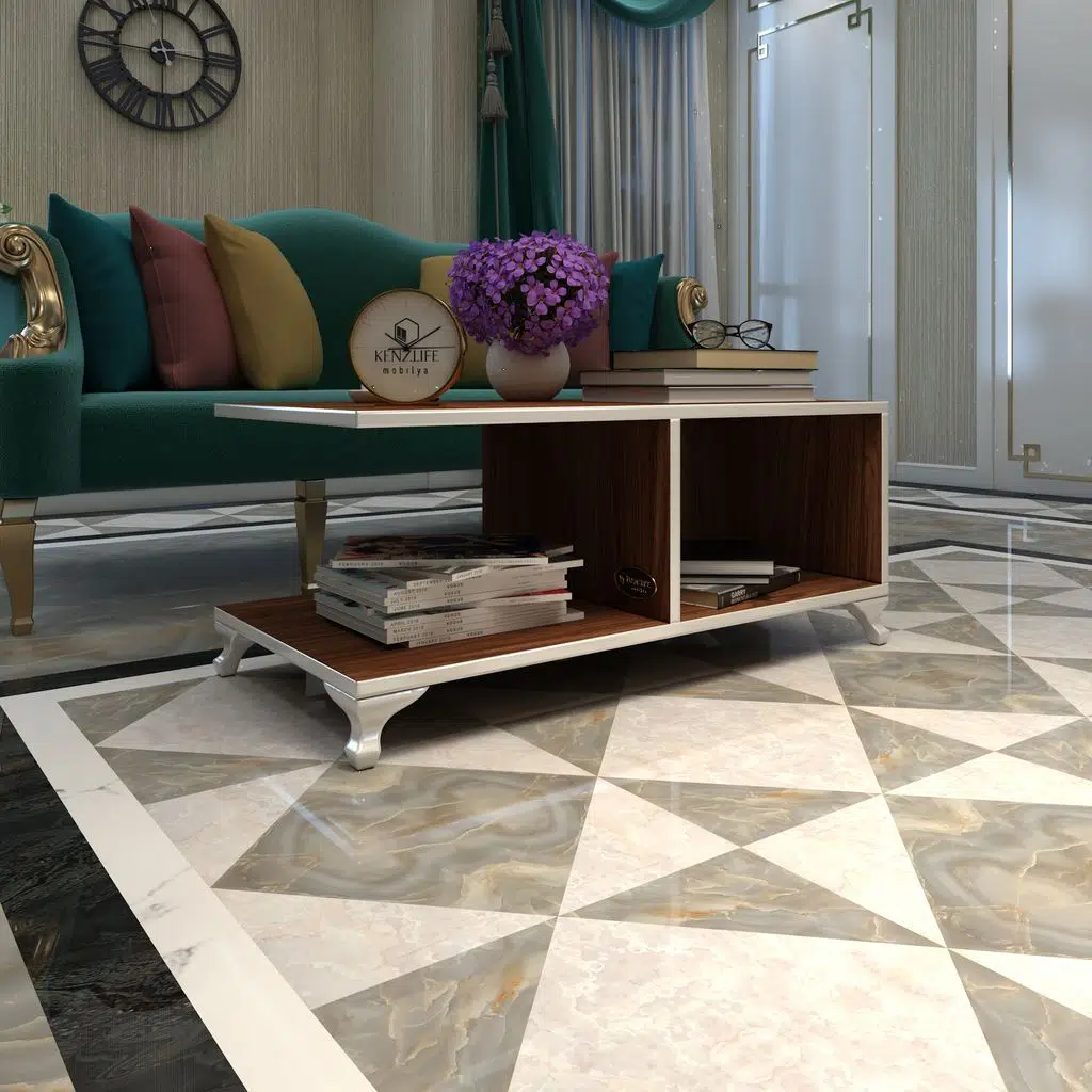 Kenzlife orta salon sehpası kazablanka cvz 038*090*45 sofra çiçeklik