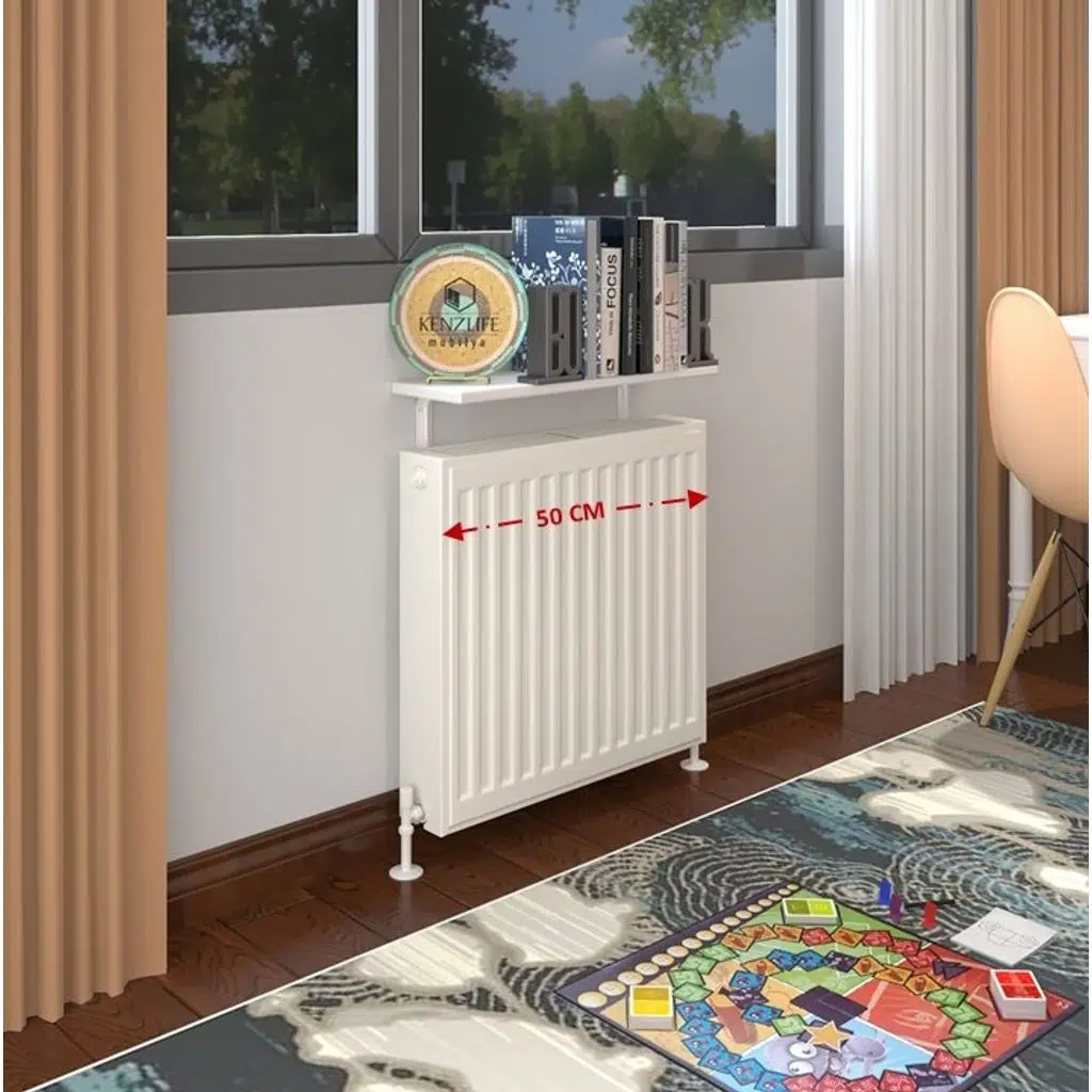 Kenzlife petek üstü raf dresuar golden boy byz 050*24 tekli kitaplık duvar rafı 050 cm uzunluk