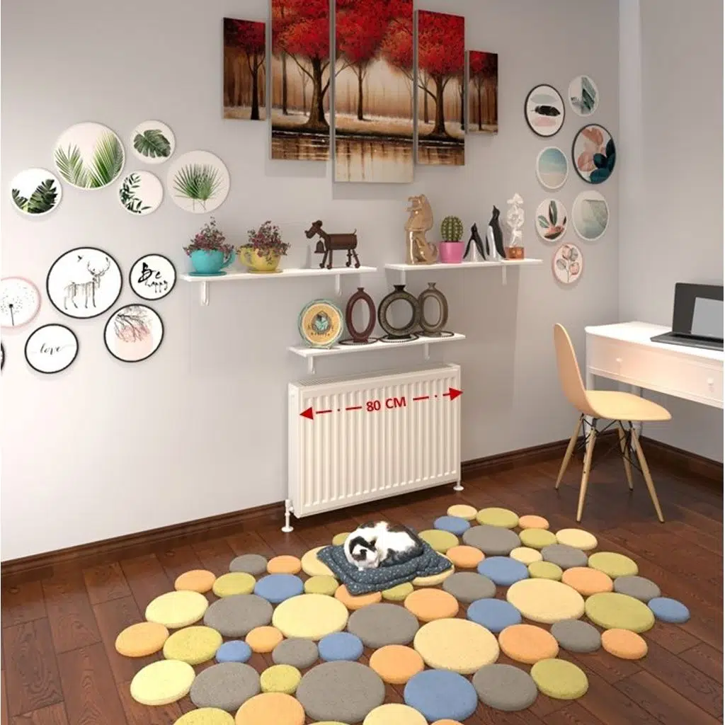 Kenzlife petek üstü raf dresuar golden boy byz 080*24 üçlü kitaplık duvar rafı 080 cm uzunluk