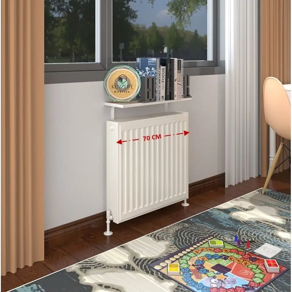 Kenzlife petek üstü raf dresuar golden boy crd 070*24 tekli kitaplık duvar rafı 070 cm uzunluk