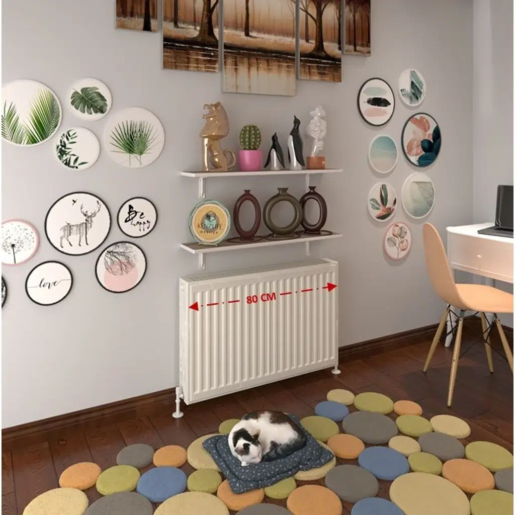 Kenzlife petek üstü raf dresuar golden boy crd 080*24 ikili kitaplık duvar rafı 080 cm uzunluk