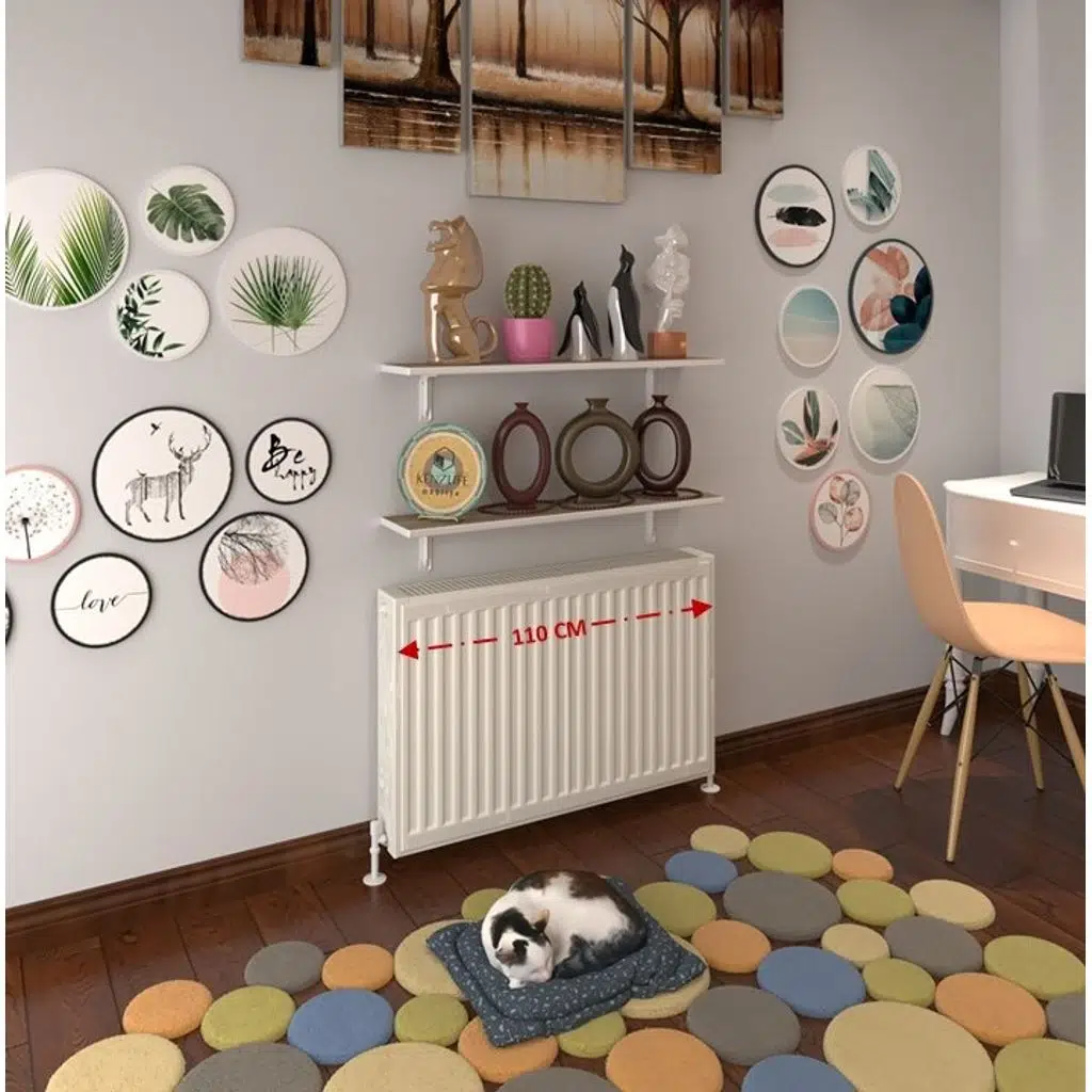 Kenzlife petek üstü raf dresuar golden boy crd 110*24 ikili kitaplık duvar rafı 110 cm uzunluk