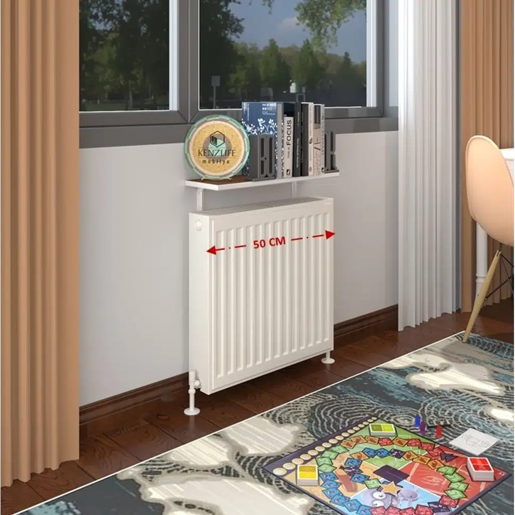 Kenzlife petek üstü raf dresuar golden boy cvz 050*24 tekli kitaplık duvar rafı 050 cm uzunluk