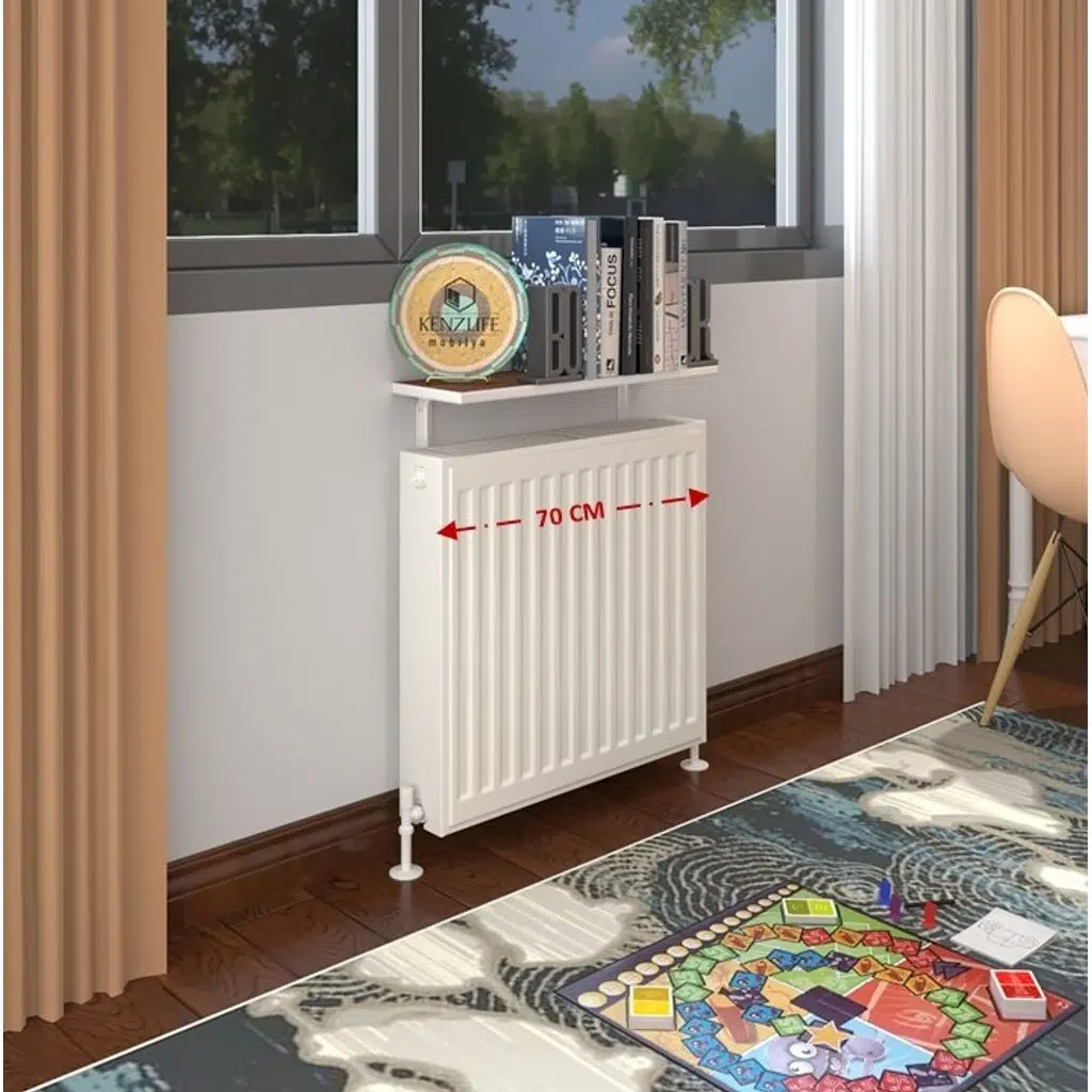 Kenzlife petek üstü raf dresuar golden boy cvz 070*24 tekli kitaplık duvar rafı 070 cm uzunluk