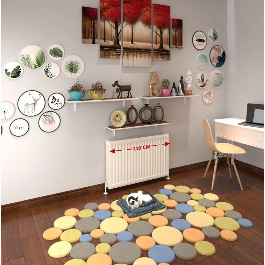 Kenzlife petek üstü raf dresuar golden boy cvz 110*24 üçlü kitaplık duvar rafı 110 cm uzunluk