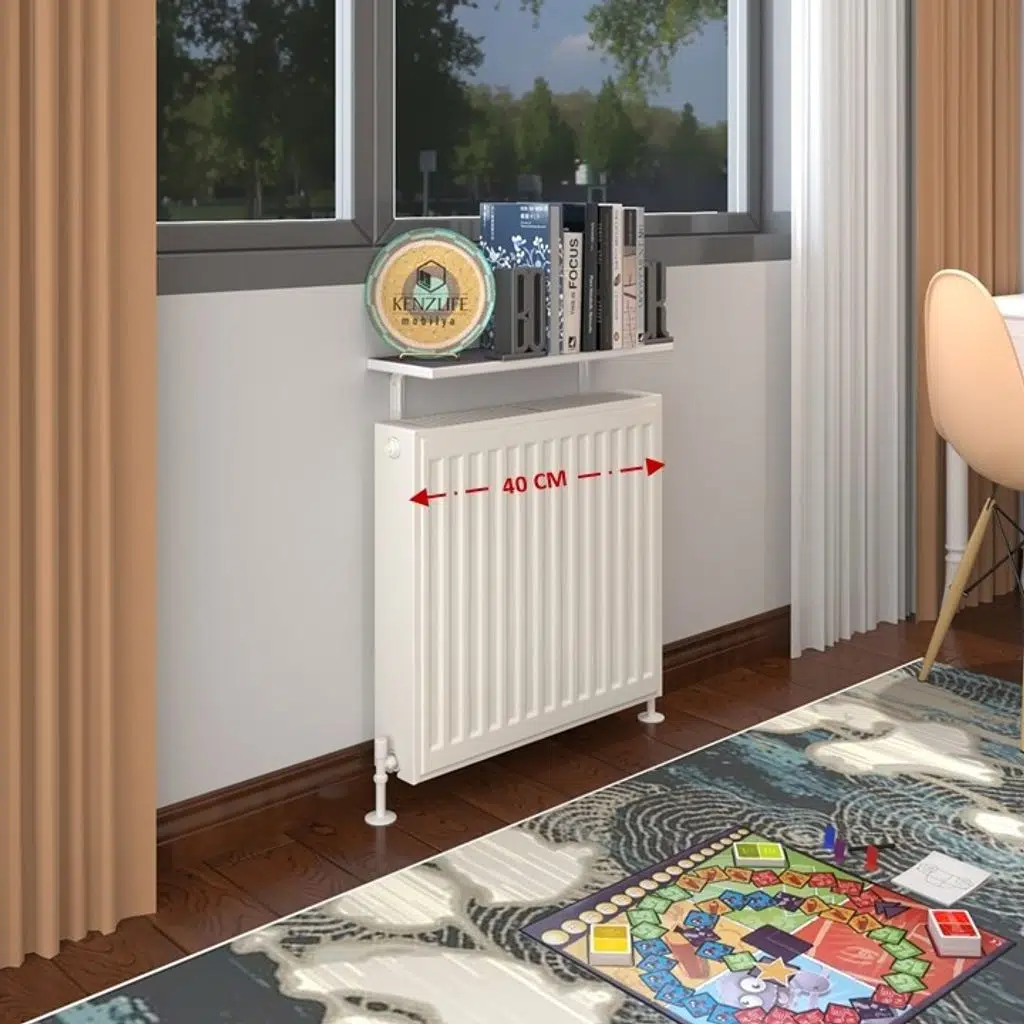 Kenzlife petek üstü raf dresuar golden boy gri 040*24 tekli kitaplık duvar rafı 040 cm uzunluk