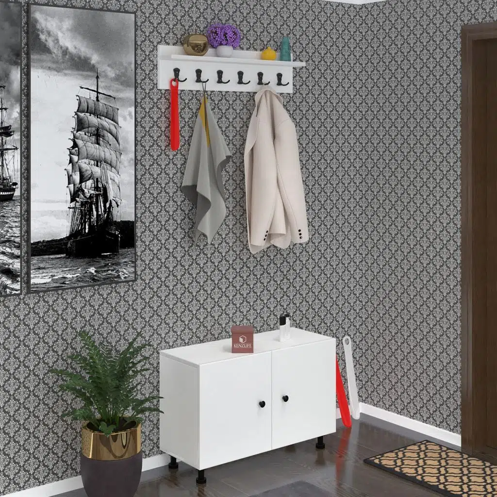 Kenzlife portmanto ayakkabılık ve askılık edik3 byzbyz 53*080*32 oniki çift ayakkabı kapasitesi