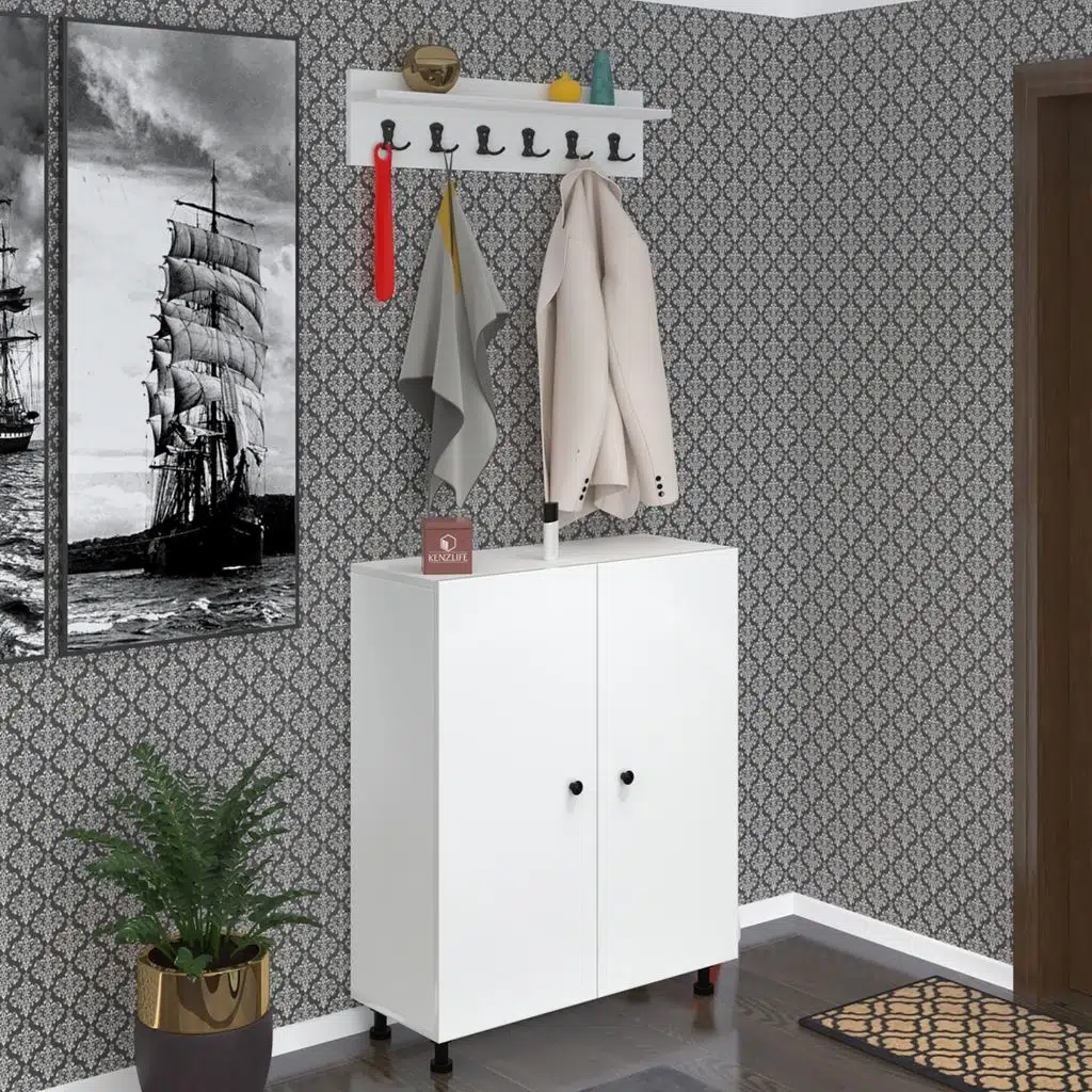 Kenzlife portmanto ayakkabılık ve askılık edik6 byzbyz 98*080*32 yirmidört çift ayakkabı kapasitesi