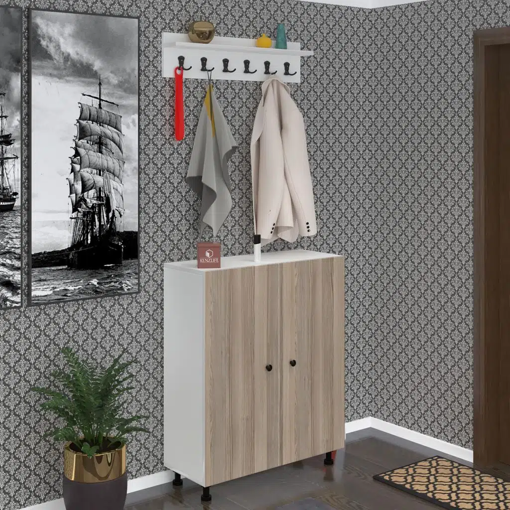 Kenzlife portmanto ayakkabılık ve askılık edik6 crdbyz 98*080*32 yirmidört çift ayakkabı kapasitesi