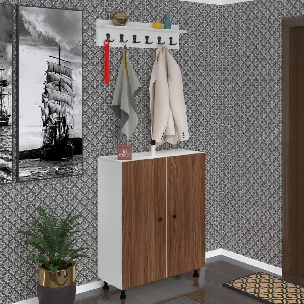 Kenzlife portmanto ayakkabılık ve askılık edik6 cvzbyz 98*080*32 yirmidört çift ayakkabı kapasitesi