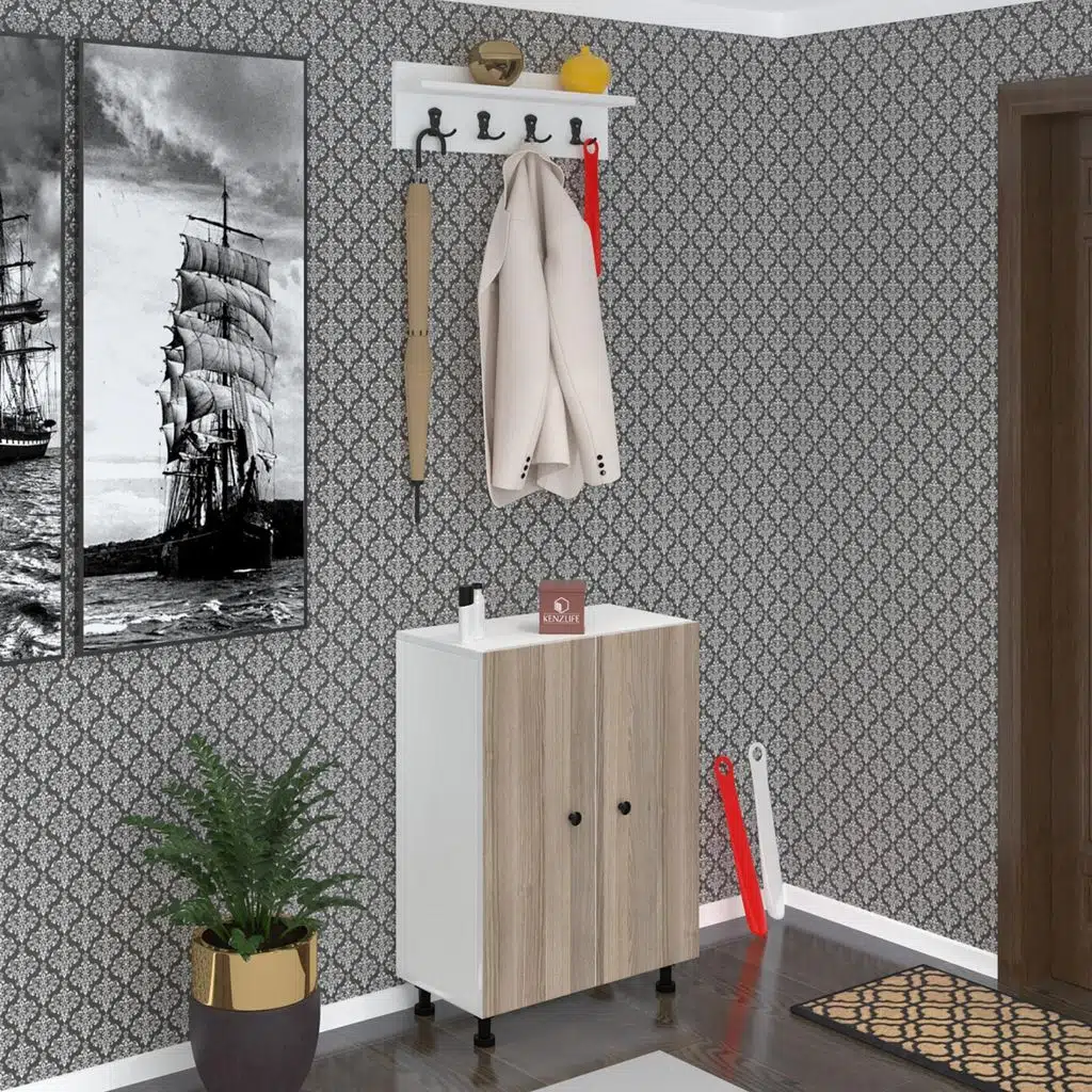 Kenzlife portmanto ayakkabılık ve askılık kalçın5 crdbyz 83*060*32 onbeş çift ayakkabı kapasitesi