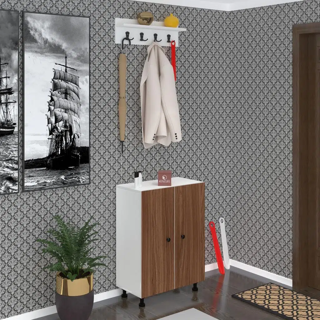 Kenzlife portmanto ayakkabılık ve askılık kalçın5 cvzbyz 83*060*32 onbeş çift ayakkabı kapasitesi